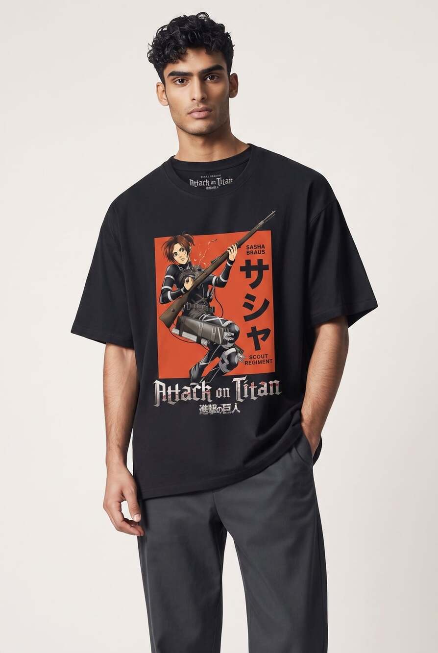 Ripple Junction Attack on Titan Sasha Braus Scout Regiment Anime T-Shirt